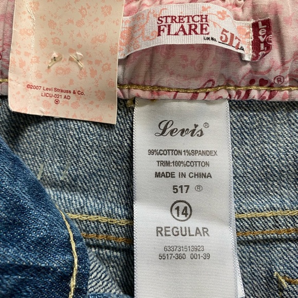 Girls bootcut Levi’s denim jeans - Picture 3 of 11